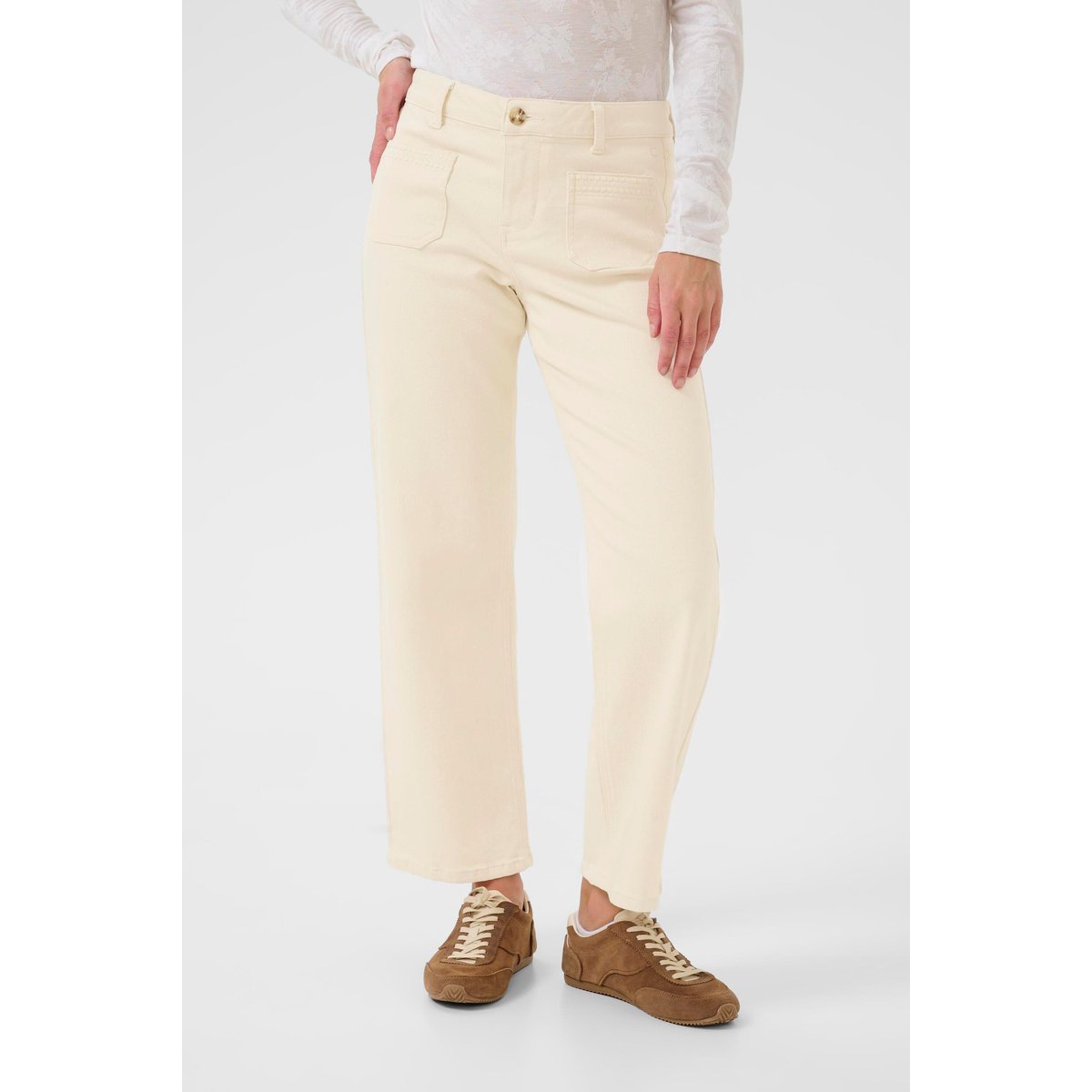 Jeans beige natural sand, CREAM