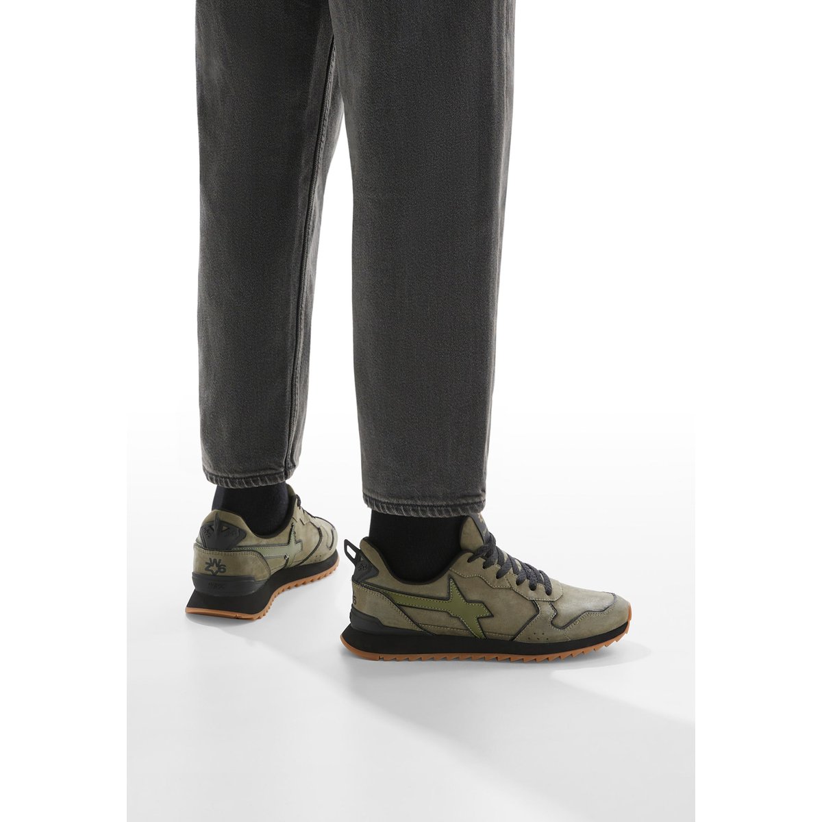 Baskets en suède JET-M. kaki, W6YZ