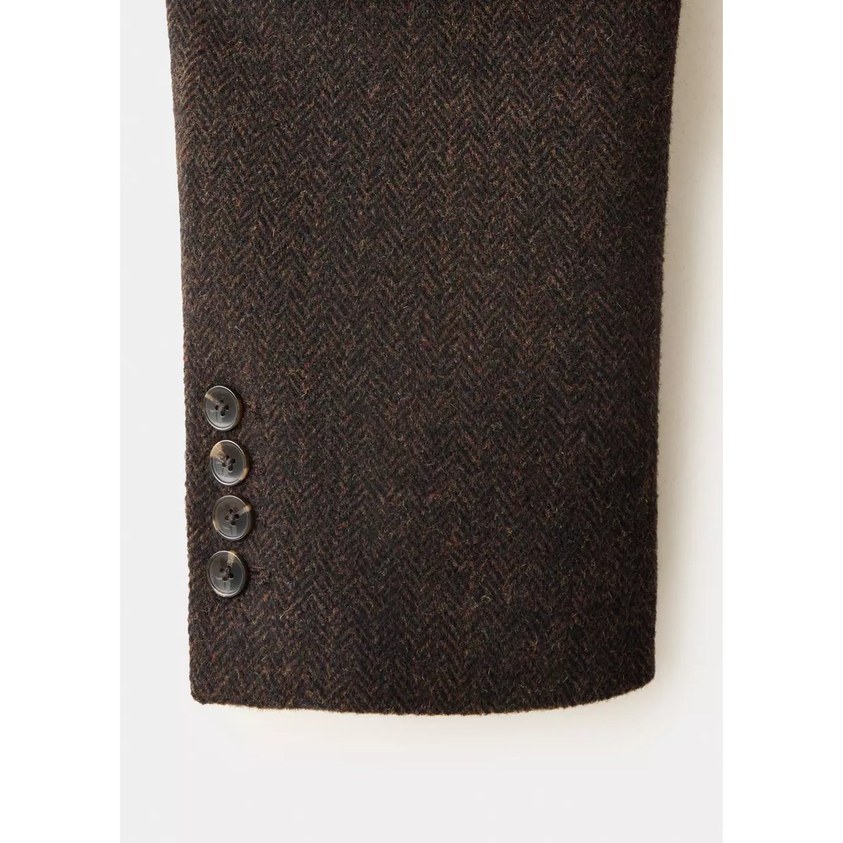 Blazer droit pied-de-poule marron, MANGO