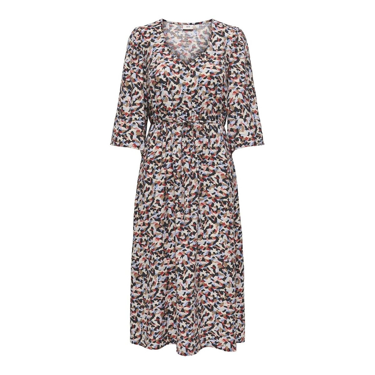Robe mi-longue, imprimée imprimé bleu, JDY