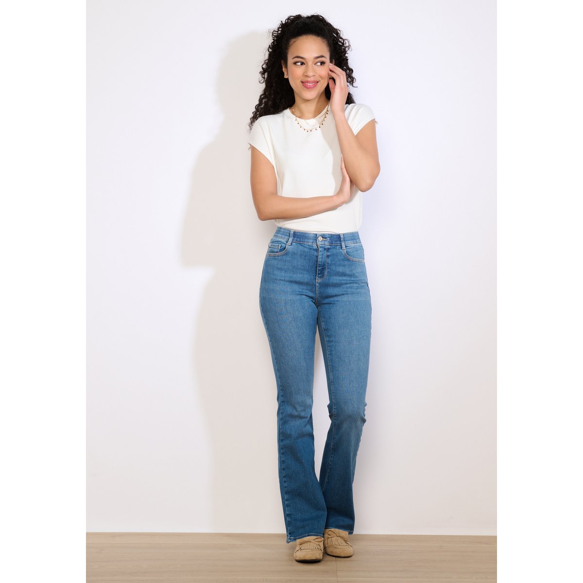 Jean bootcut multi-tailles medium blue, LOLALIZA