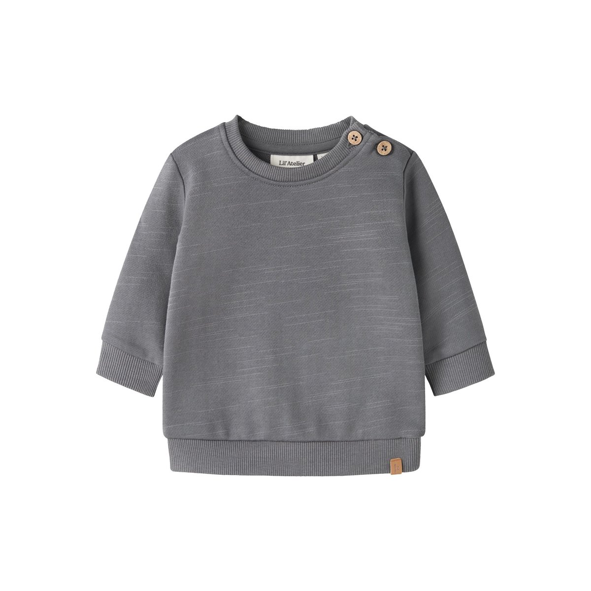 Sweat-Shirt gris - poppy seed, NAME IT