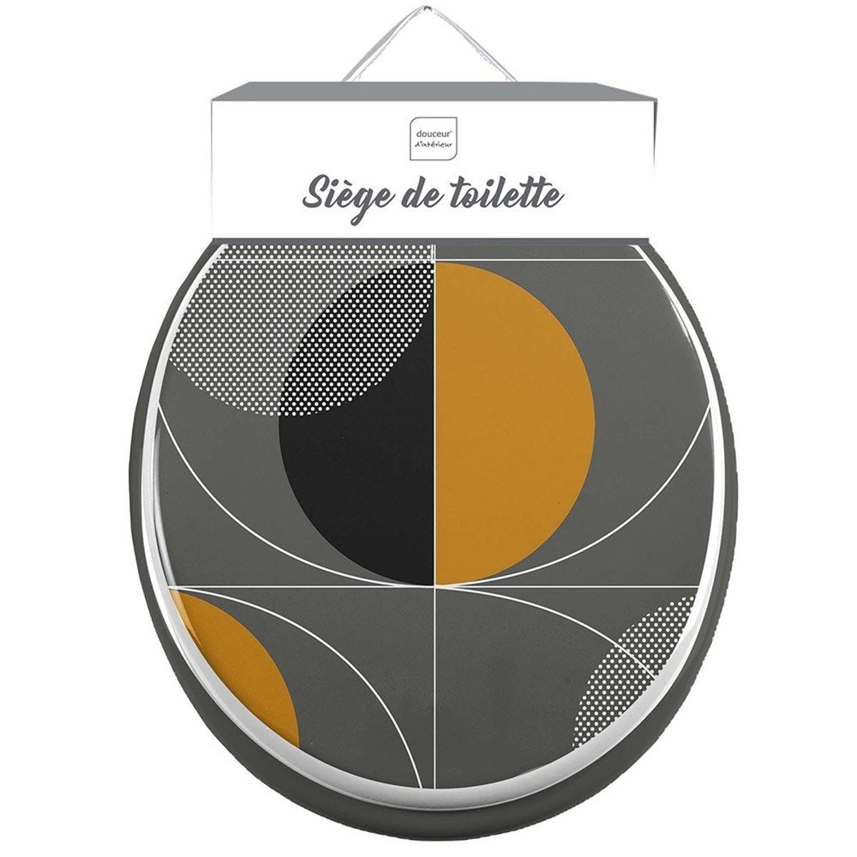 Abattant Wc Mdf Color Pop Gris gris, DECORATIE