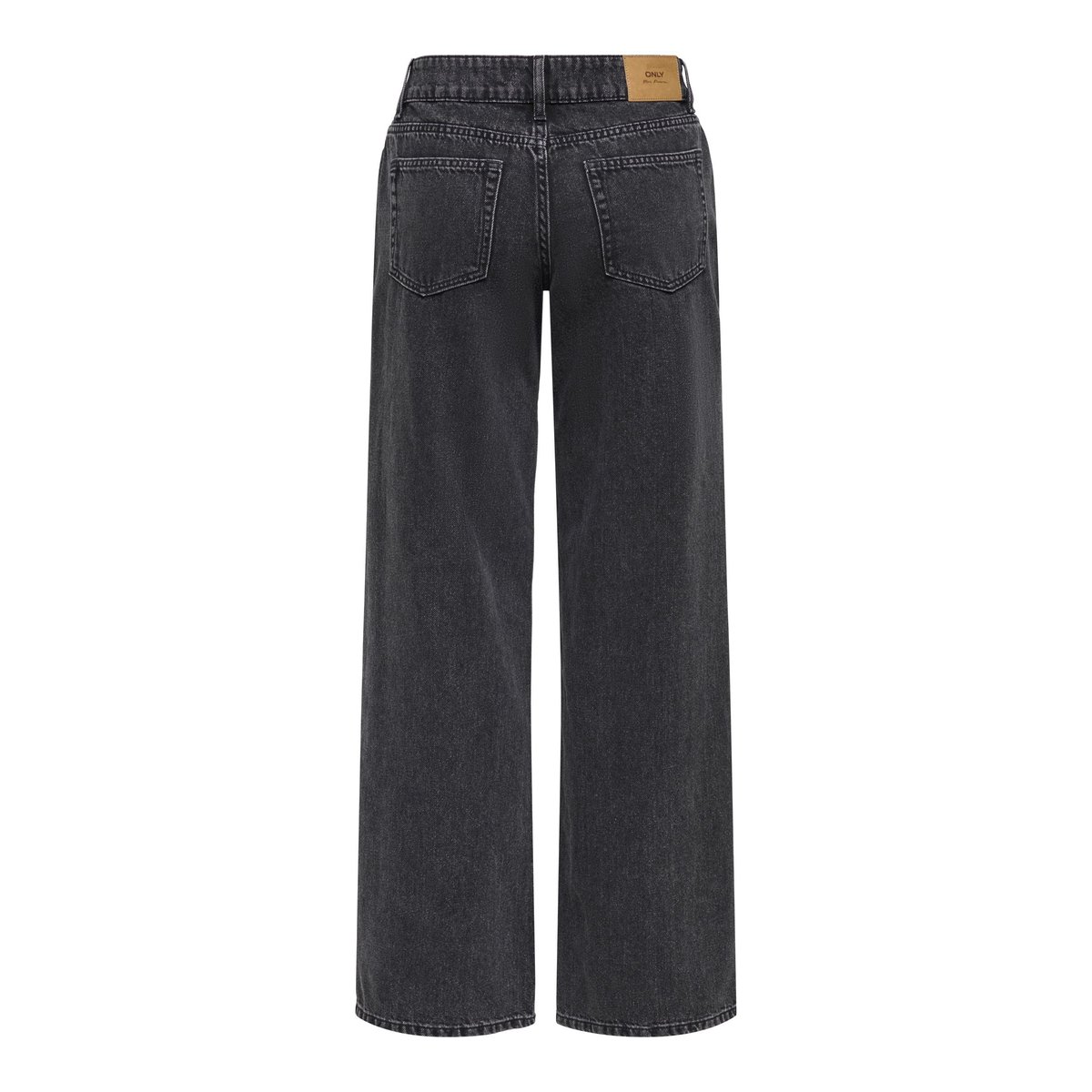 Jean À Jambe Large washed black, ONLY