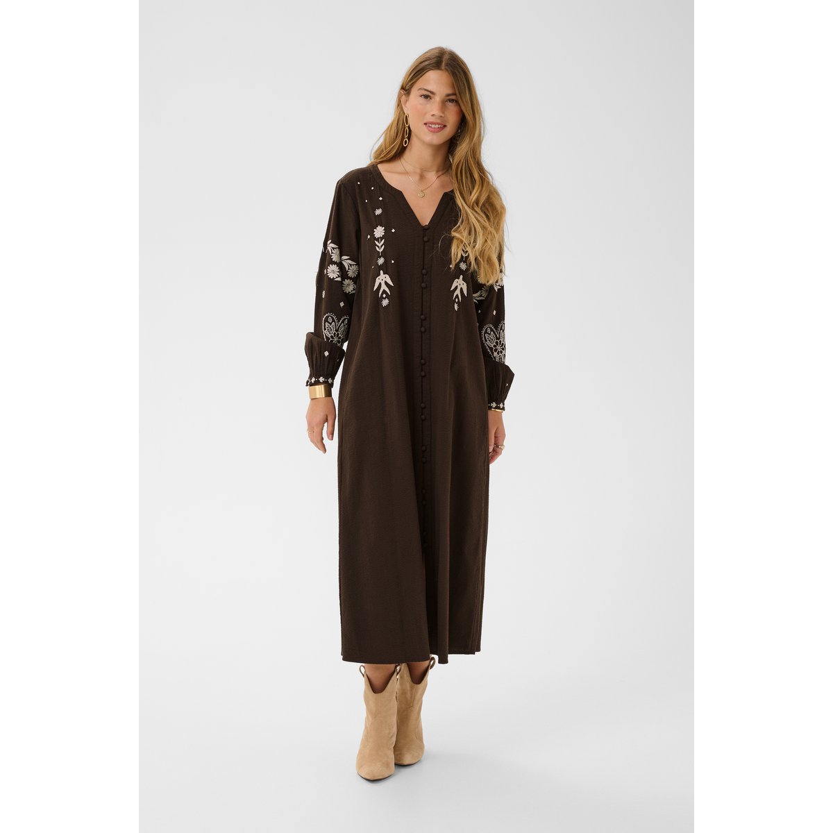 Robe marron java, CREAM