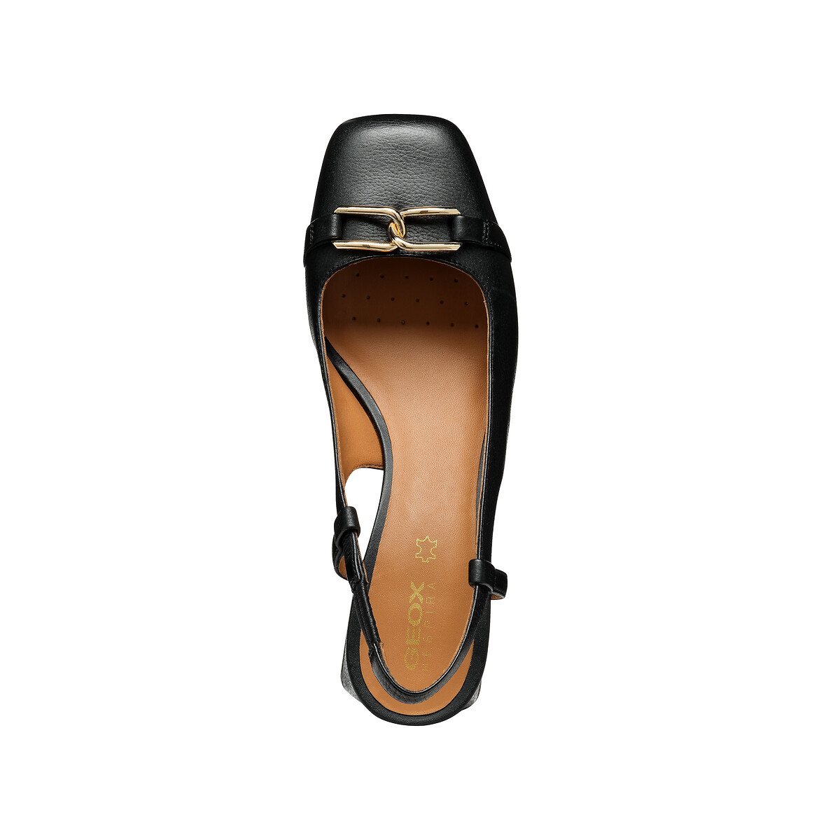 Escarpins slingback Coronilla, bout carré noir, GEOX