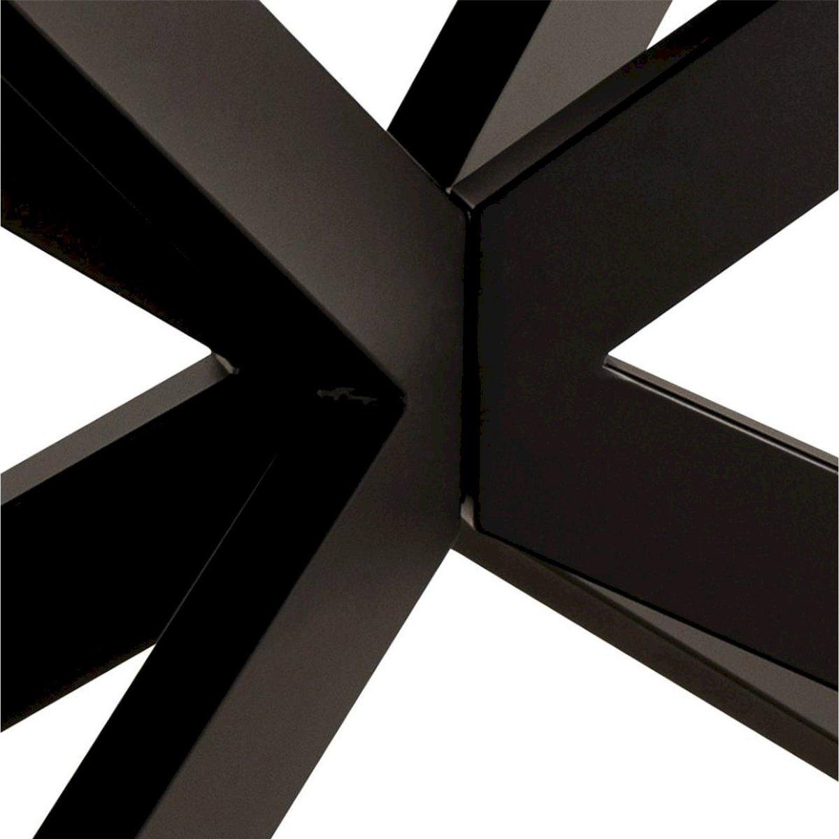 Table à manger extensible céramique SHIMESS brun effet rouille et noir, RECOLLECTION