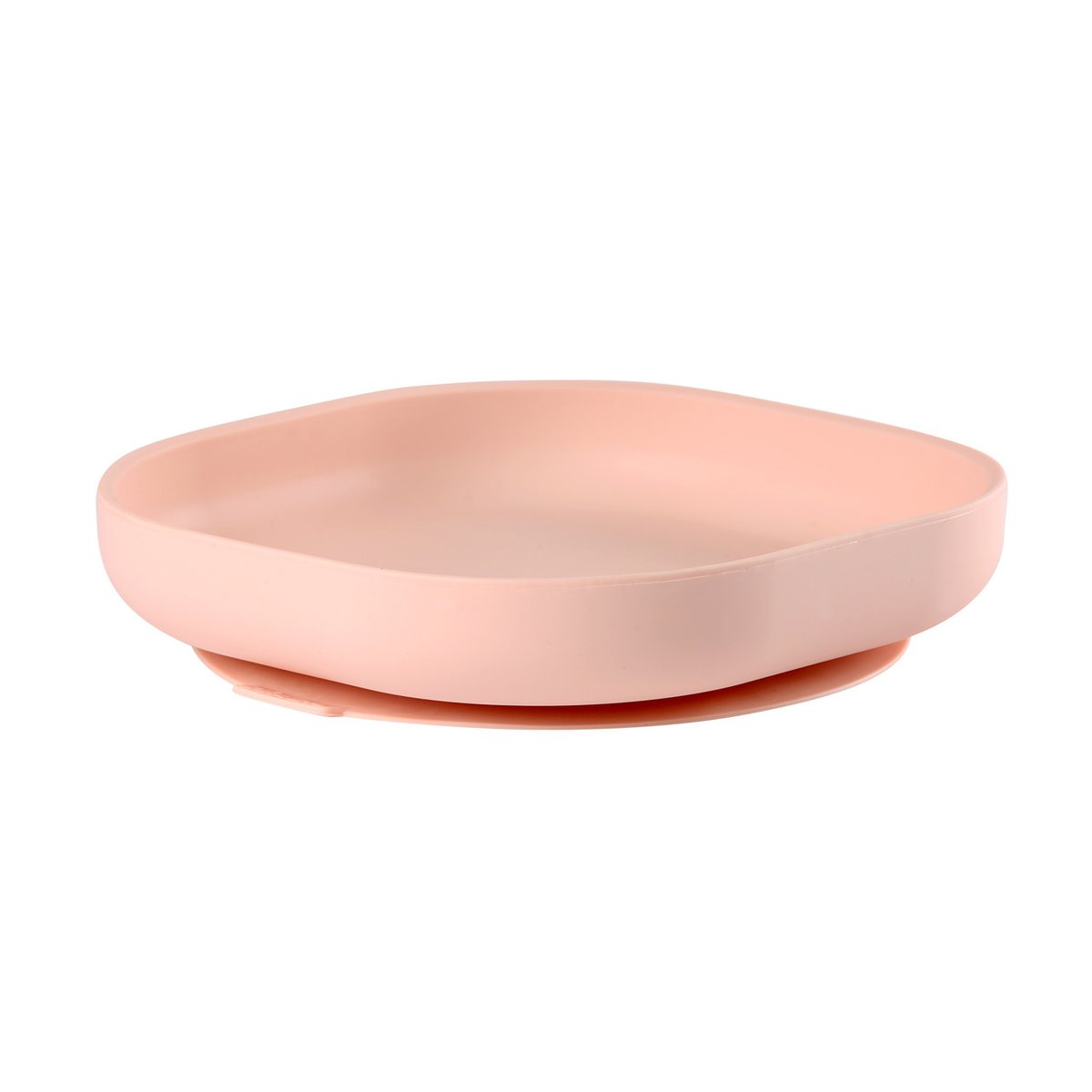 Assiette ventouse bébé en silicone rose clair, BEABA