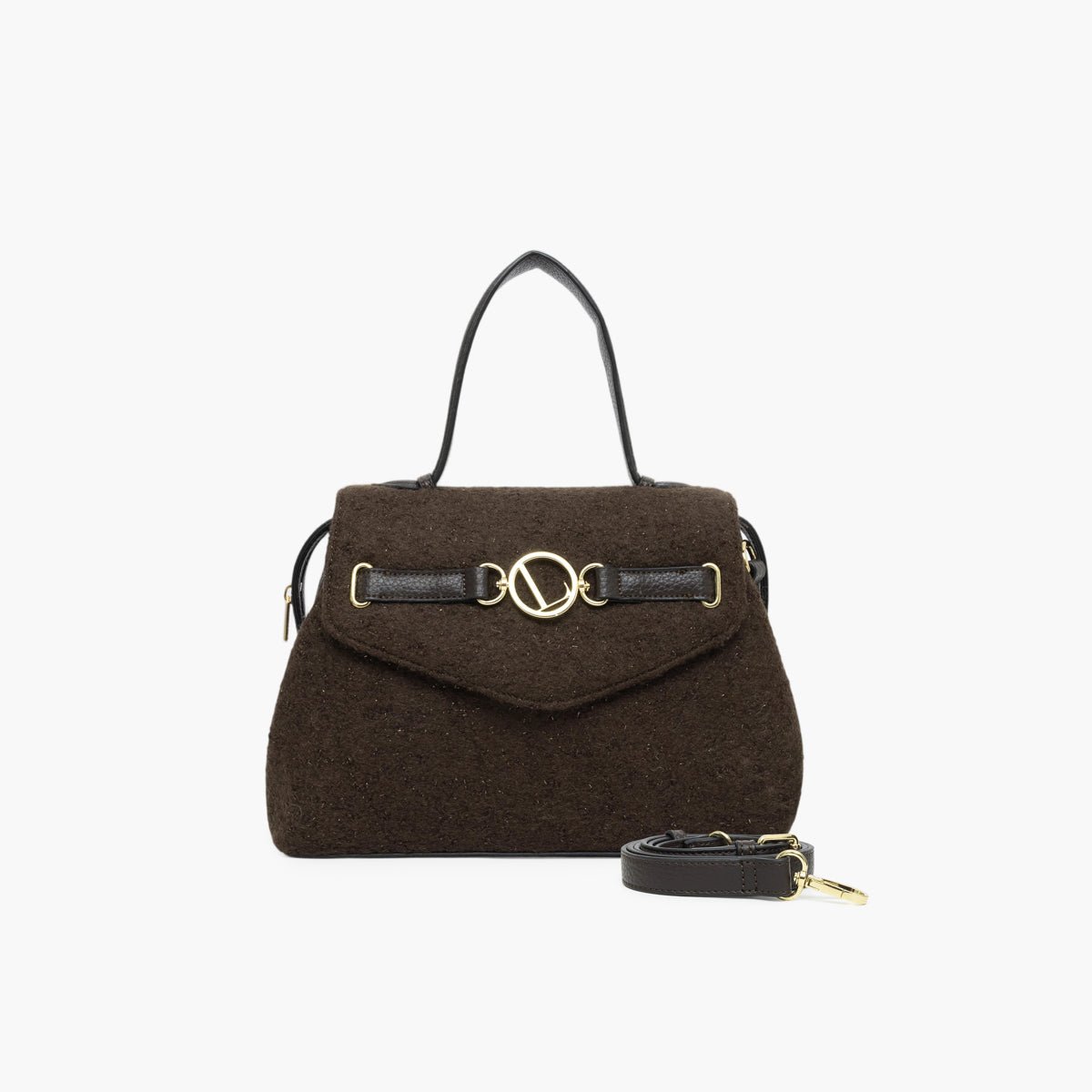 Grand sac porté épaule Theresa doré,marron, LOLLIPOPS