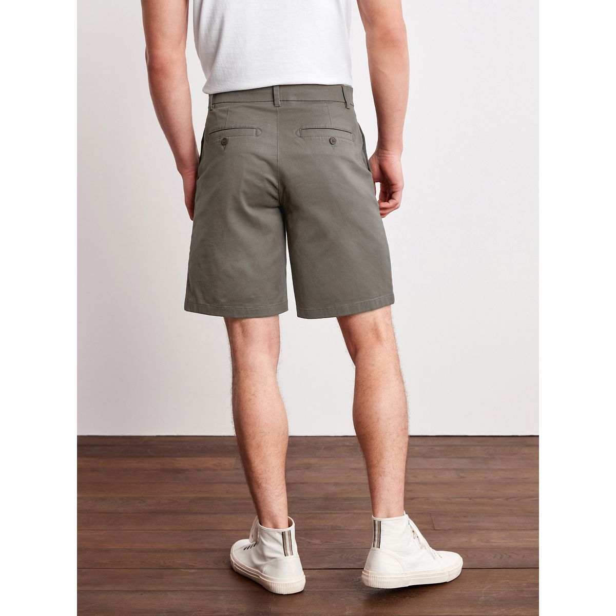Short Chino Stretch Coupe Ample gris anthracite, NEXT