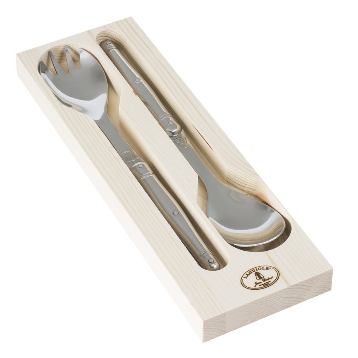 Coffret service à salade 2 pièces Laguiole argent / métallique, JEAN DUBOST
