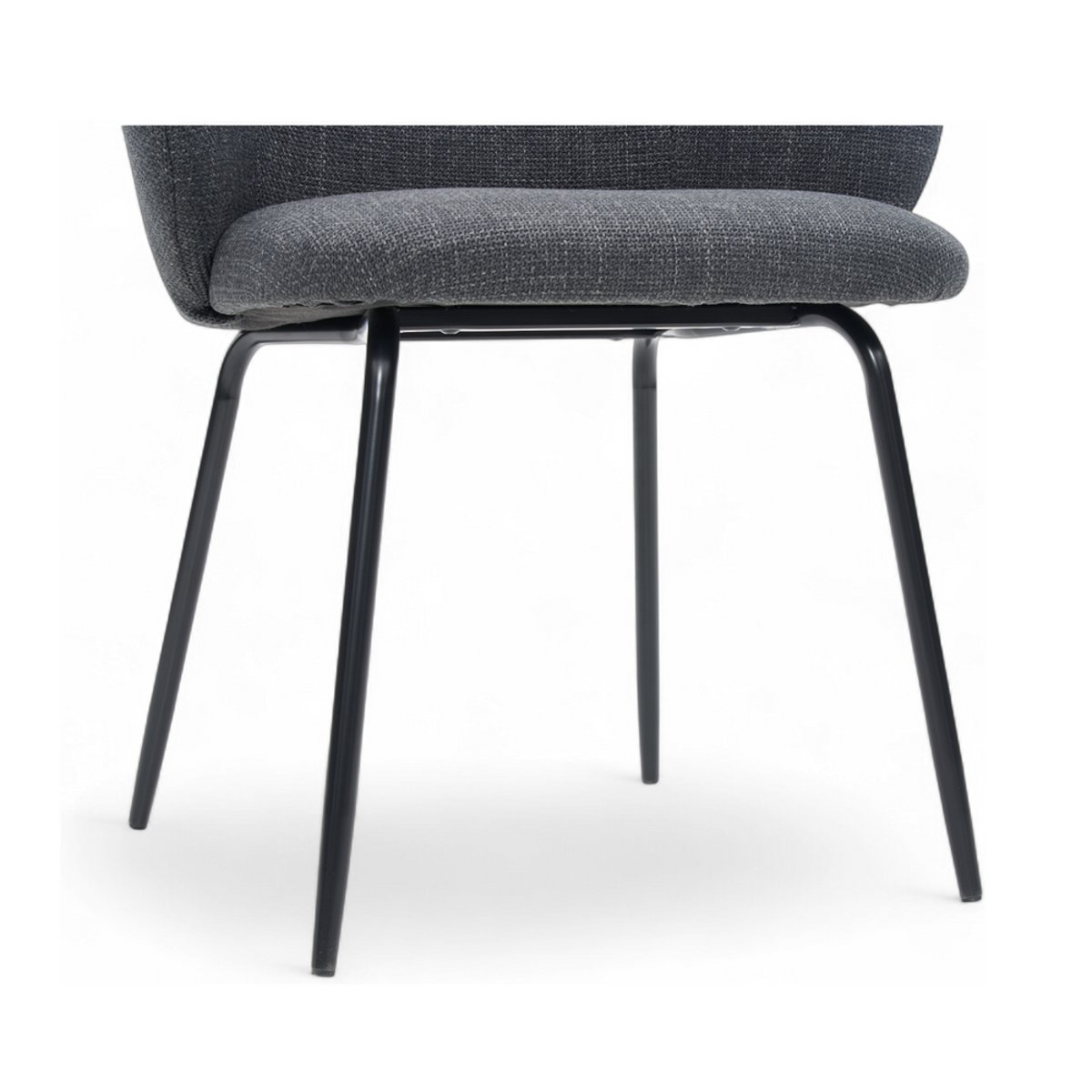Chaise repas tissu gris foncé, ZAGO