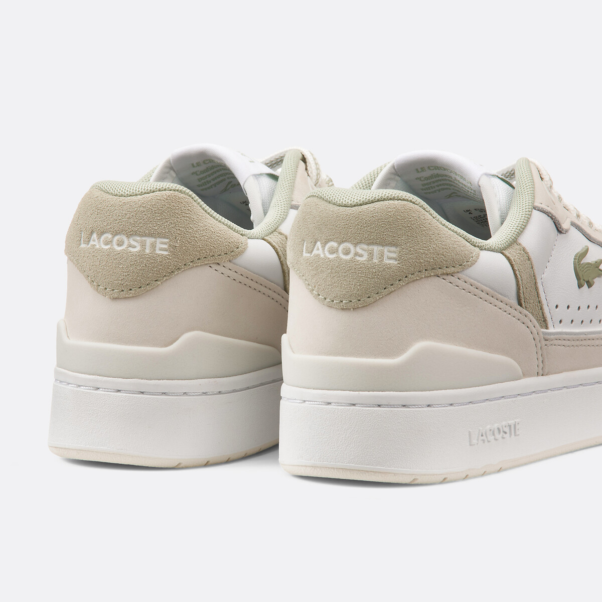 T Clip Set Low Top Trainers white/green, LACOSTE