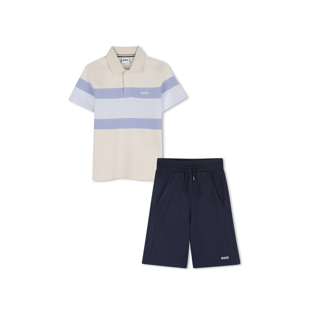 Ensemble polo et bermuda vanille, BOSS KIDSWEAR
