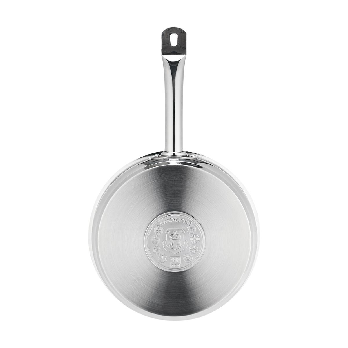 Poêle inox 24x5,5cm induction couleur unique, GAM HOTEL
