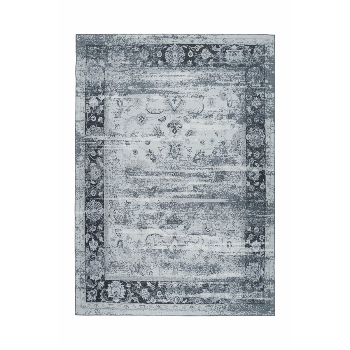 Tapis rectangulaire tissé, SAPHIRA gris, bleu, ARTE ESPINA