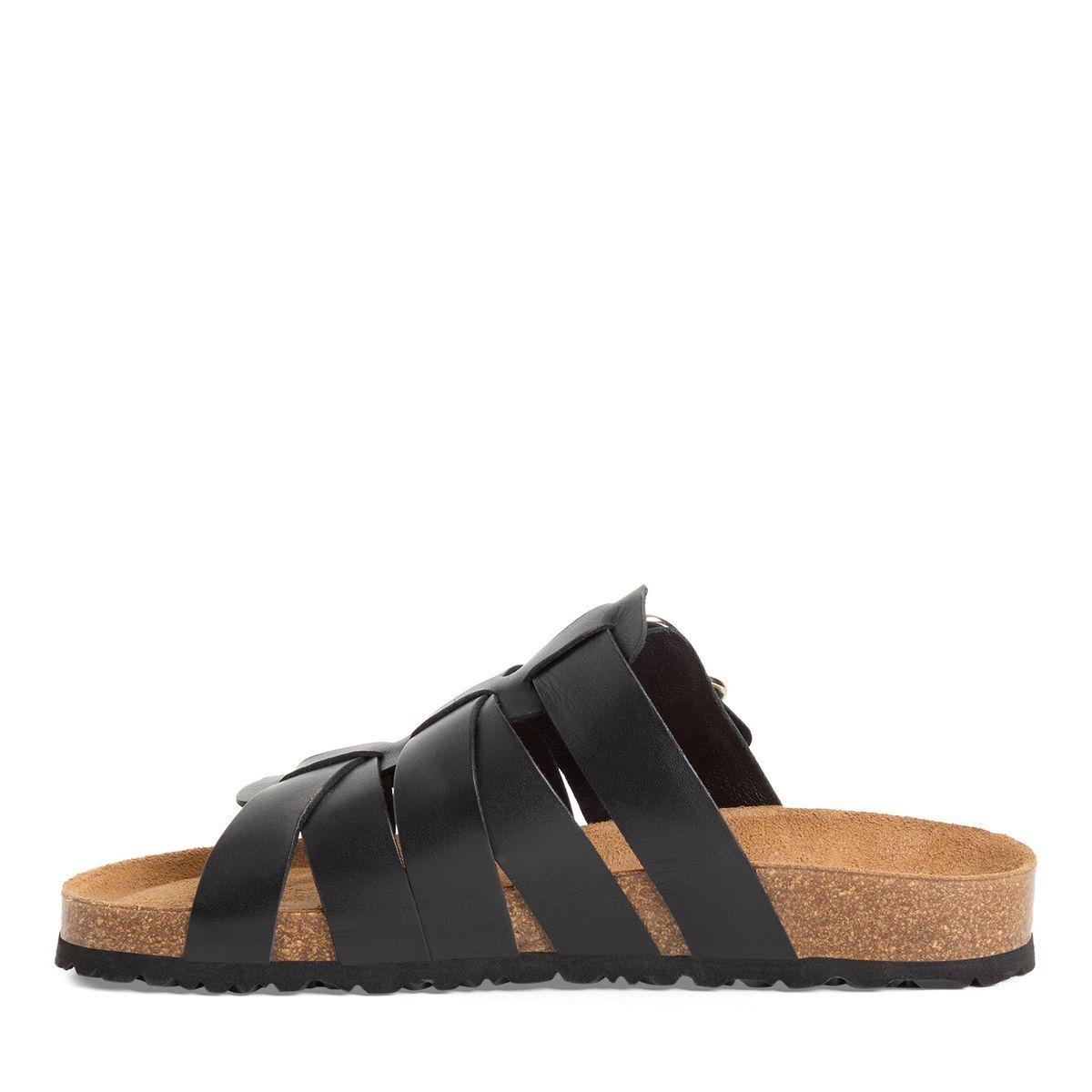 Mule en cuir noir cuir, TAMARIS