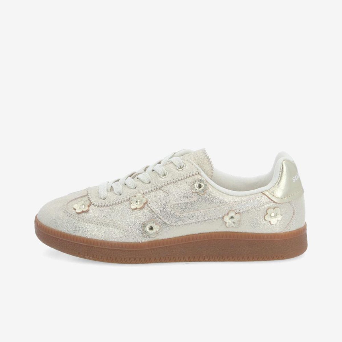 Sneakers SHEFFIELD FLOWER doré, SCHMOOVE