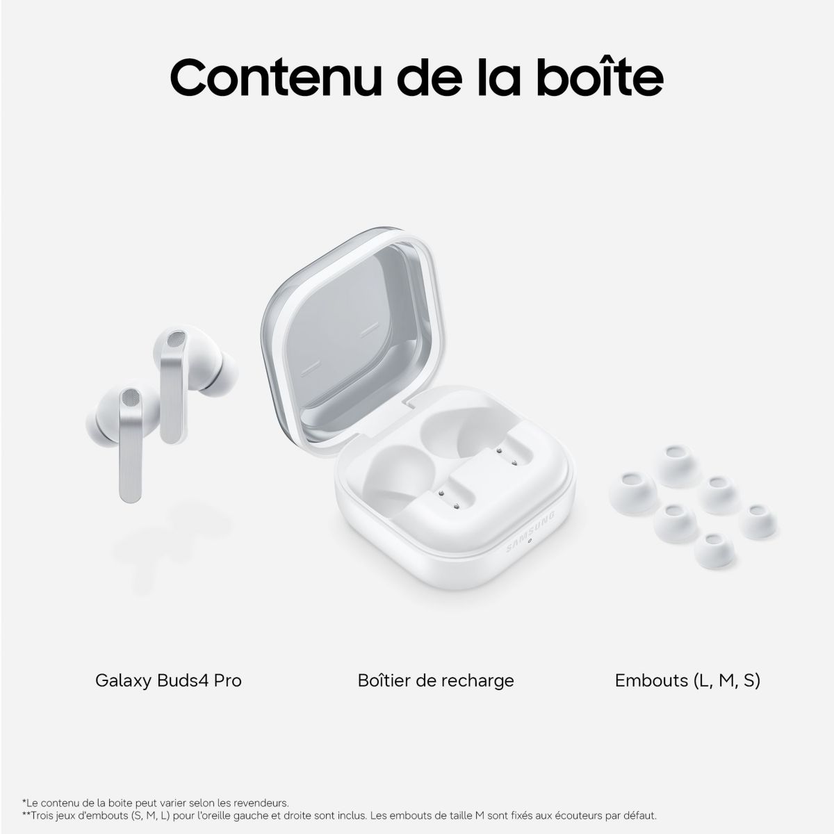 Ecouteurs Galaxy Buds4 Pro Blanc blanc, SAMSUNG