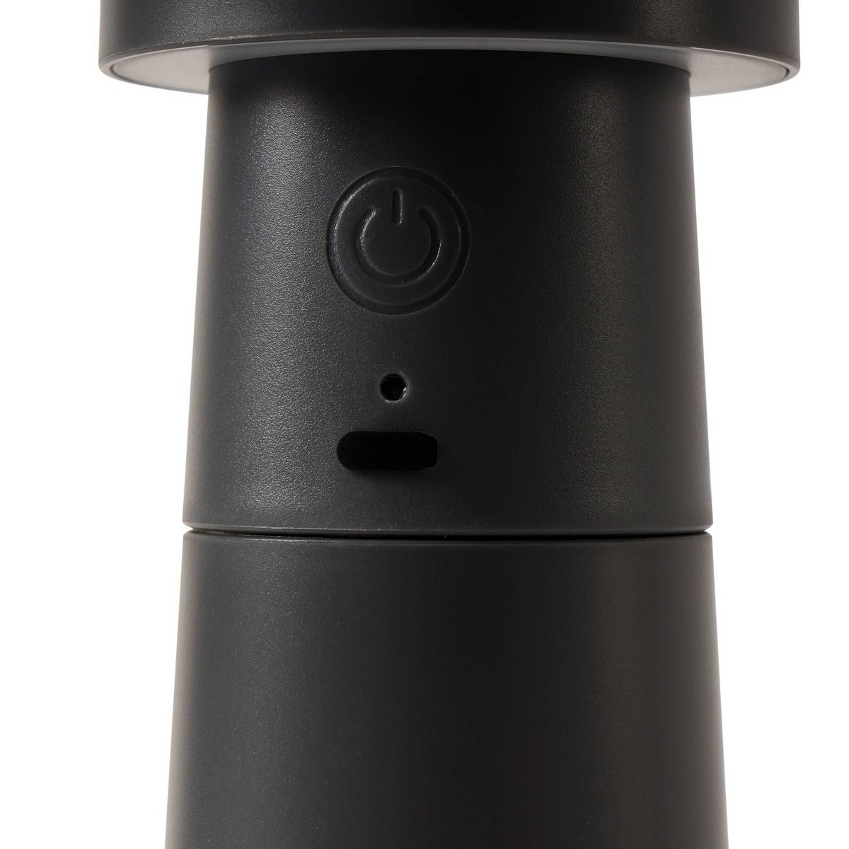 Lampe à poser moderneLED, Pepper gris foncé, LUCANDE