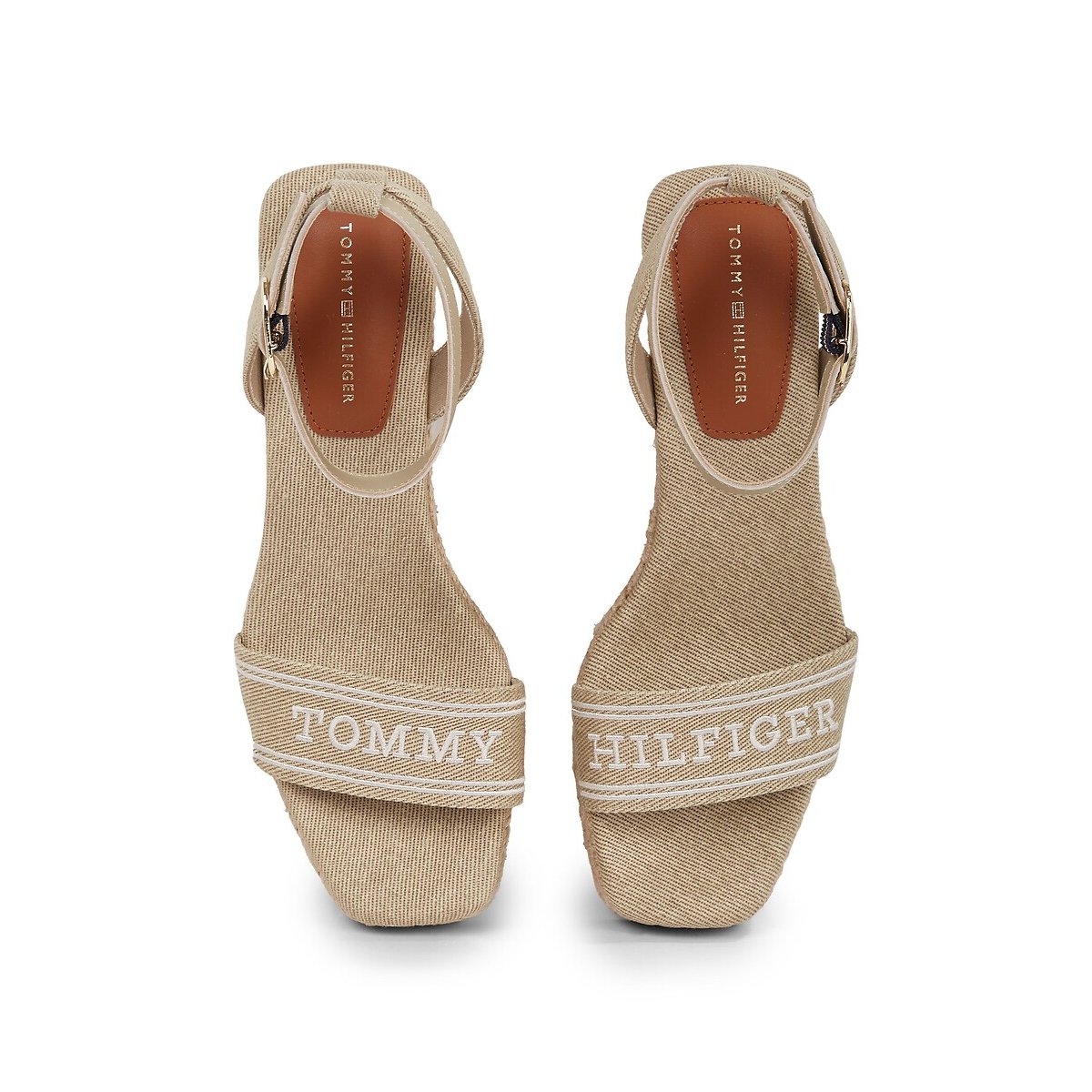 Sandales en cuir à talons noir, TOMMY HILFIGER