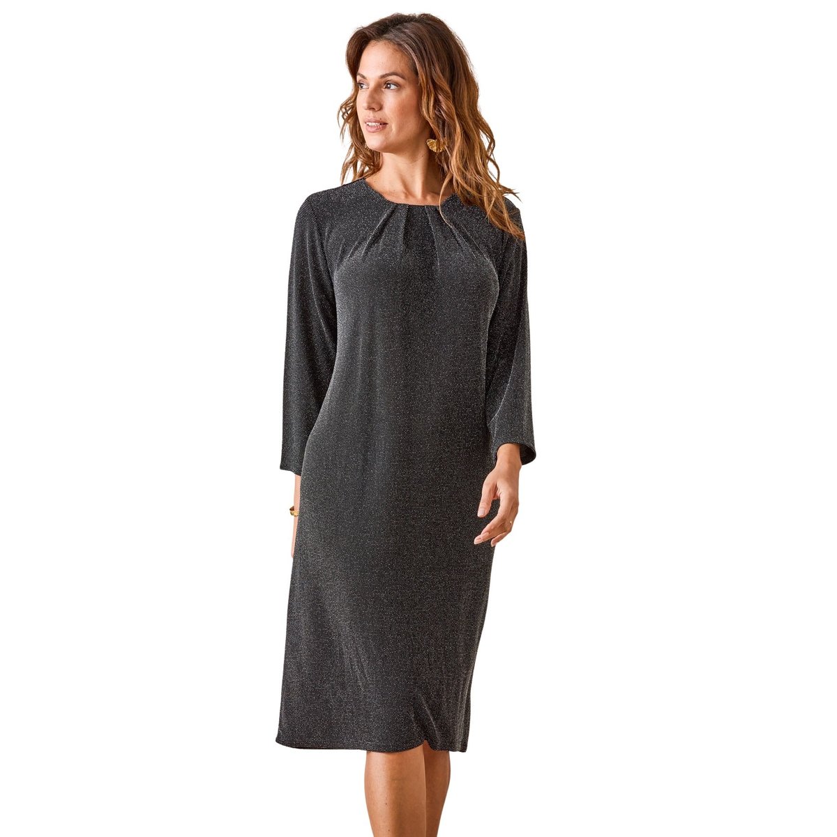 Robe en maille esprit fête noir, DAXON