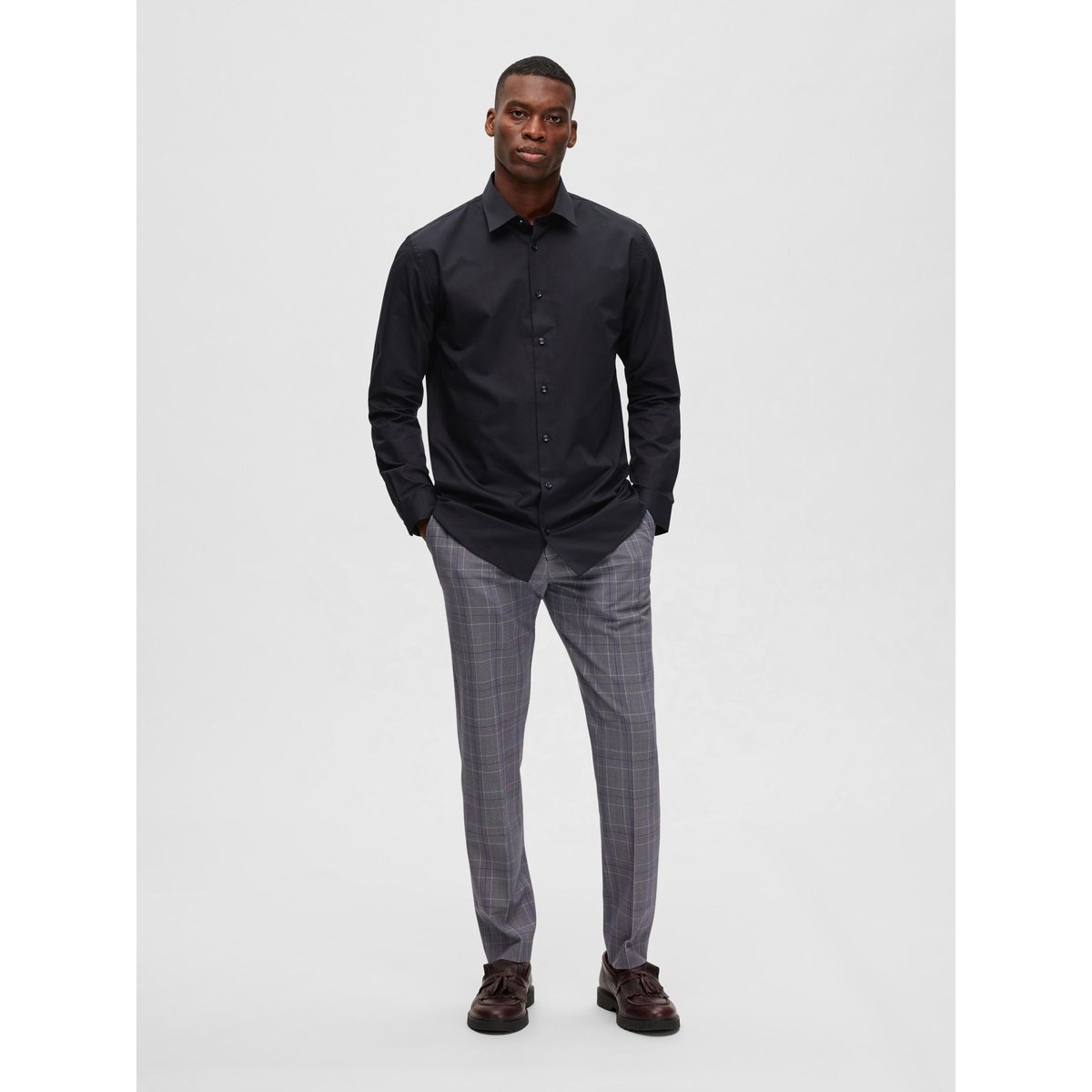 Chemise noir - black, SELECTED