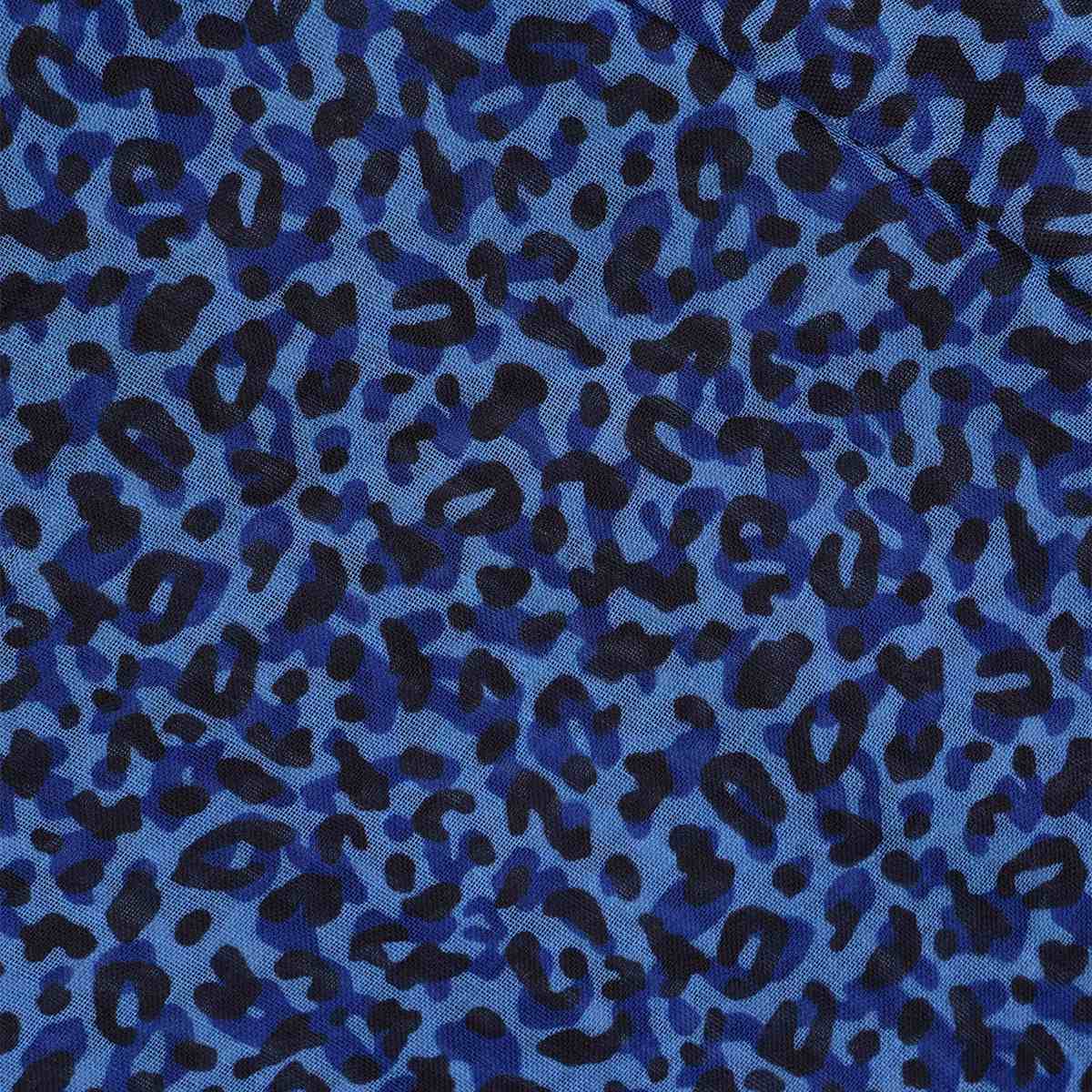 Foulard léopard Heliza bleu, MISE AU GREEN