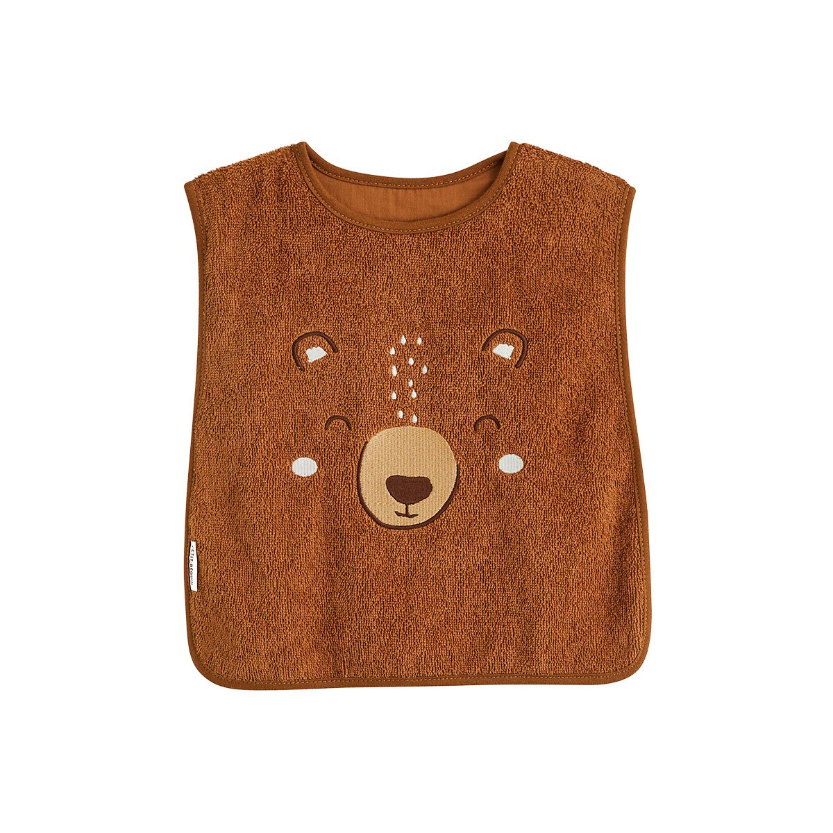 Lot de 2 bavoirs bébé en éponge Kimmo bleu, PETIT BEGUIN