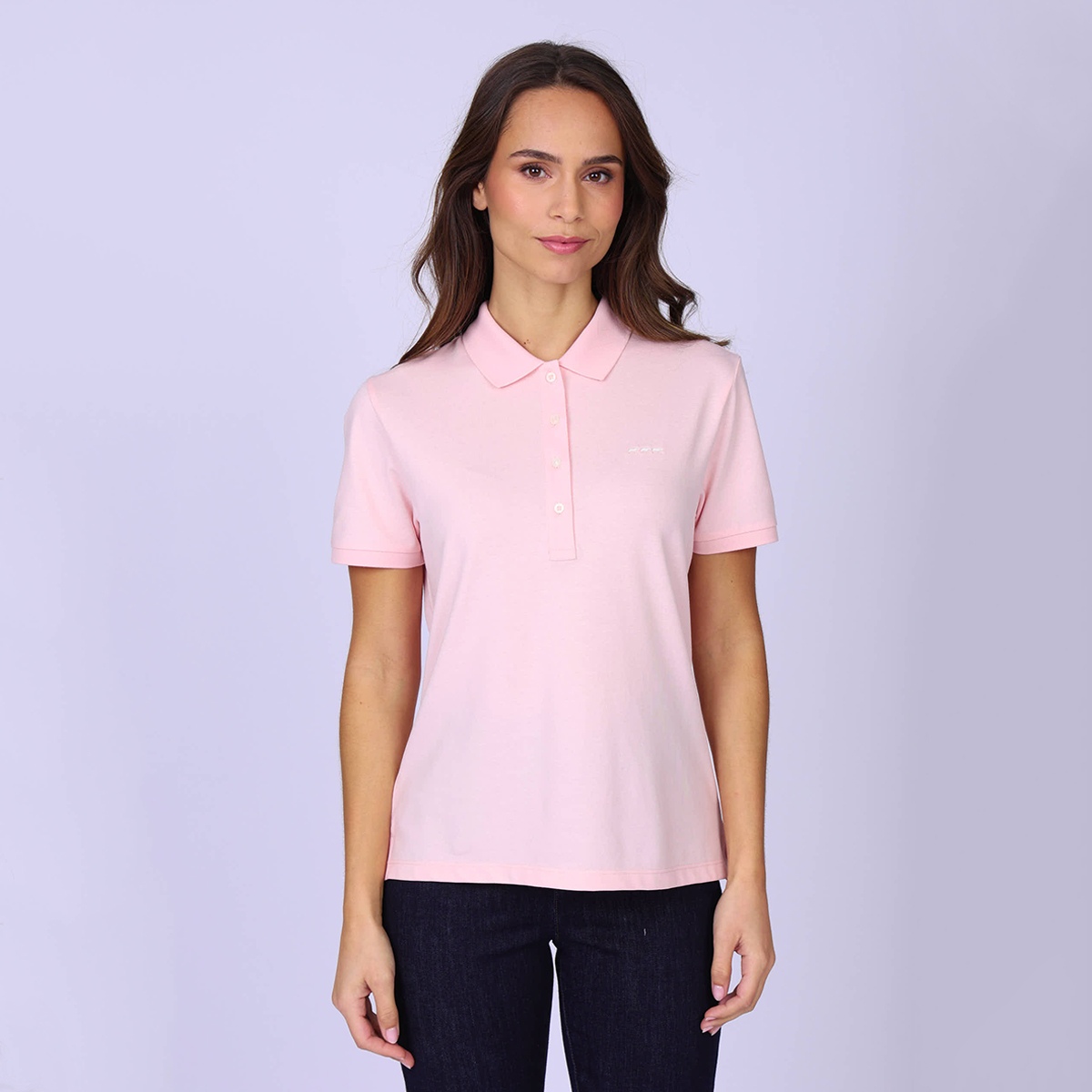 Polo Gaëlle rose pale, MISE AU GREEN