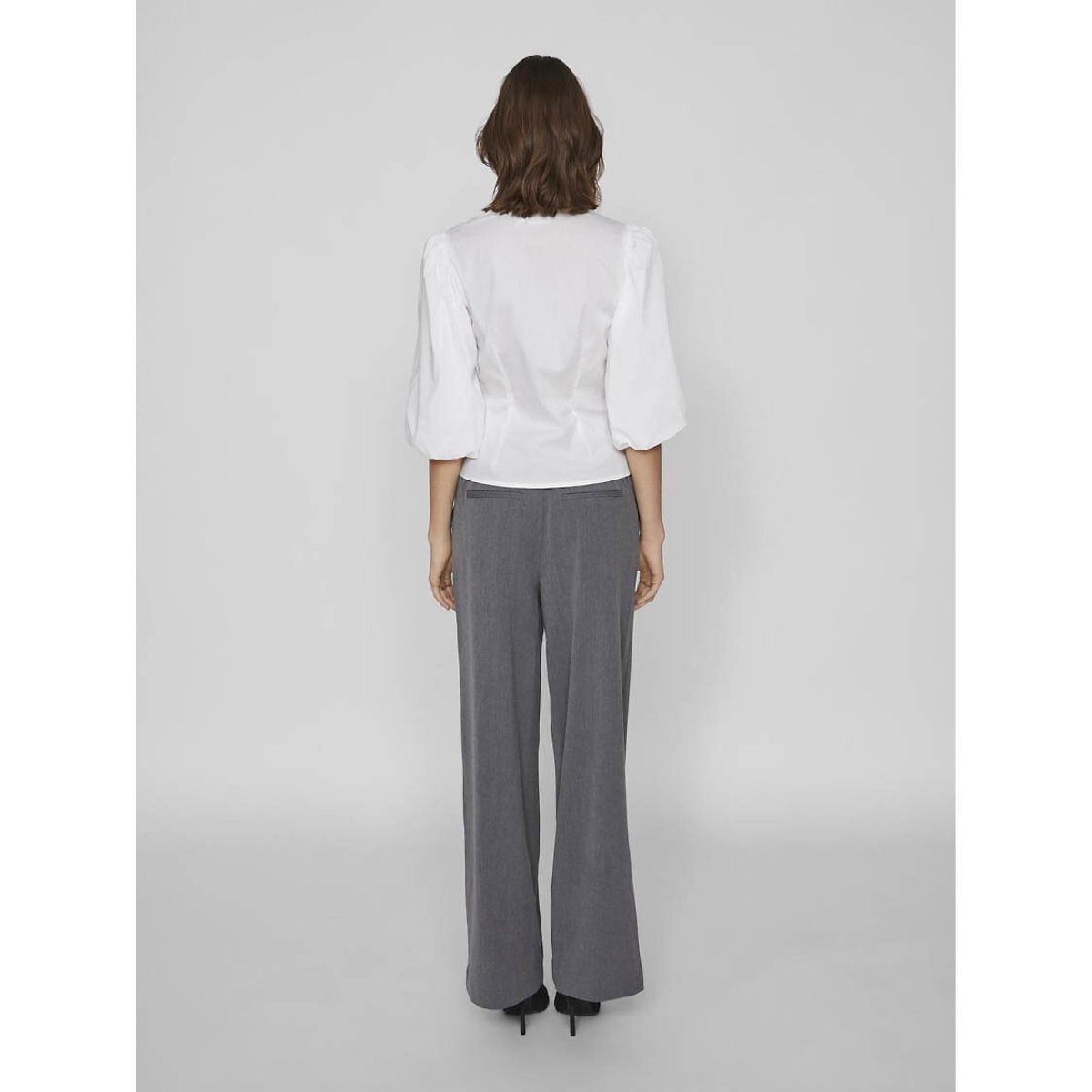 Wide Leg Trousers with High Waist 90006307, VILA