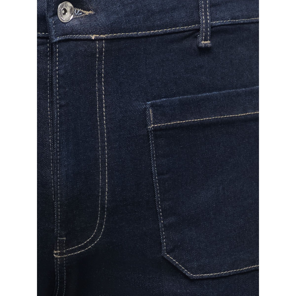 Jean À Jambe Large dark blue denim, ONLY CARMAKOMA