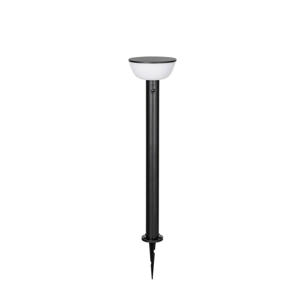 Lampe solaire extérieur en métal moderneLED noir, blanc, LINDBY