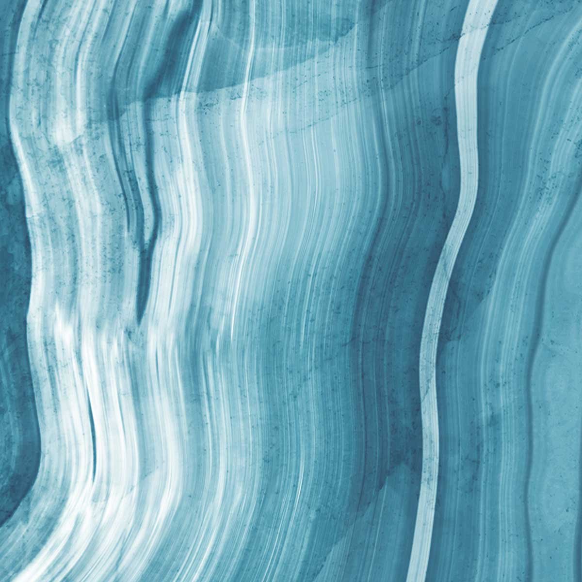 Papier peint marbre ondulé bleu contemporain bleu, HEXOA