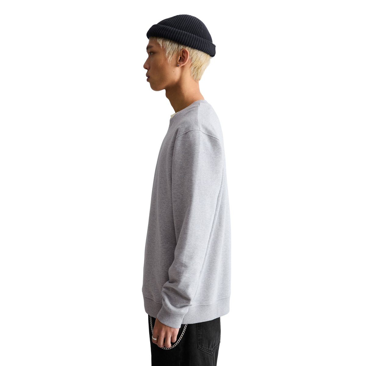 Sweat-shirt DfC relgular en sweat Terry doux gris clair, MARC O’POLO DENIM
