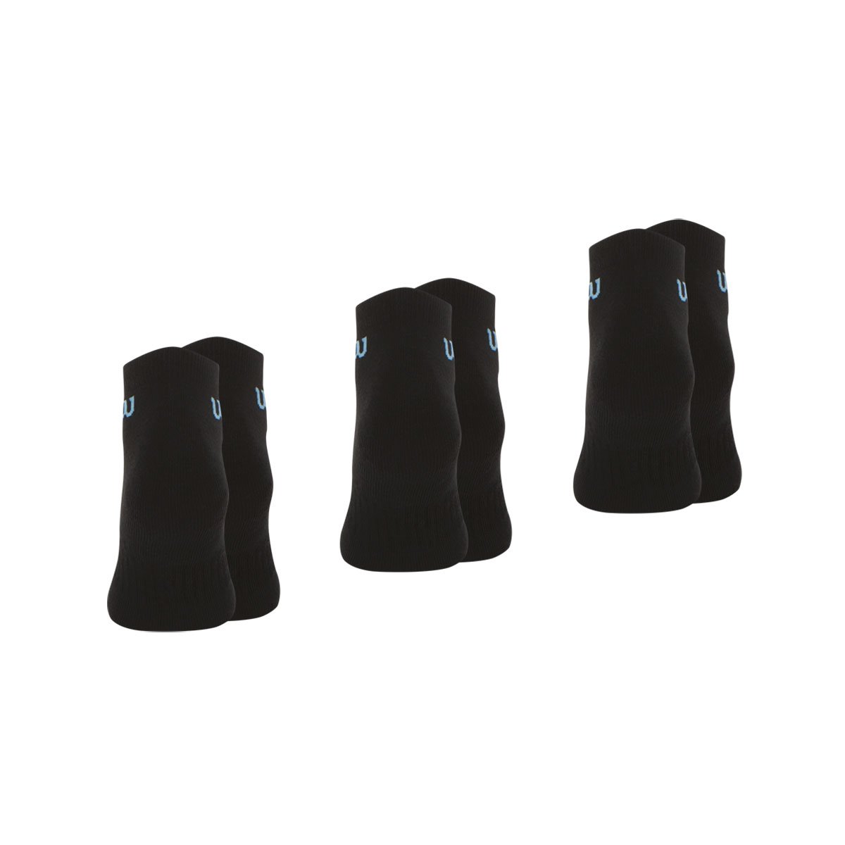 Chaussettes basses, lot de 3 paires, ESSENTIEL noir-noir-noir, WILSON