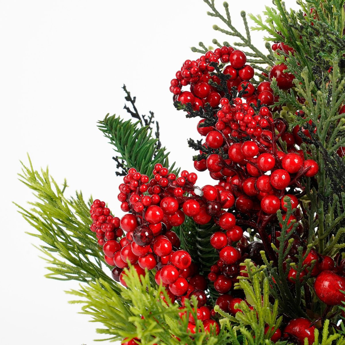Sapin de Noël artificiel CEDER rouge, MICA DECORATIONS