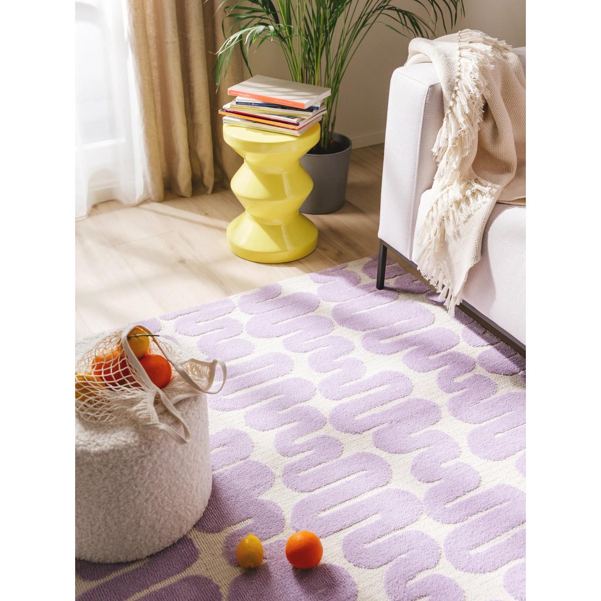 Tapis ALLY mauve, BENUTA