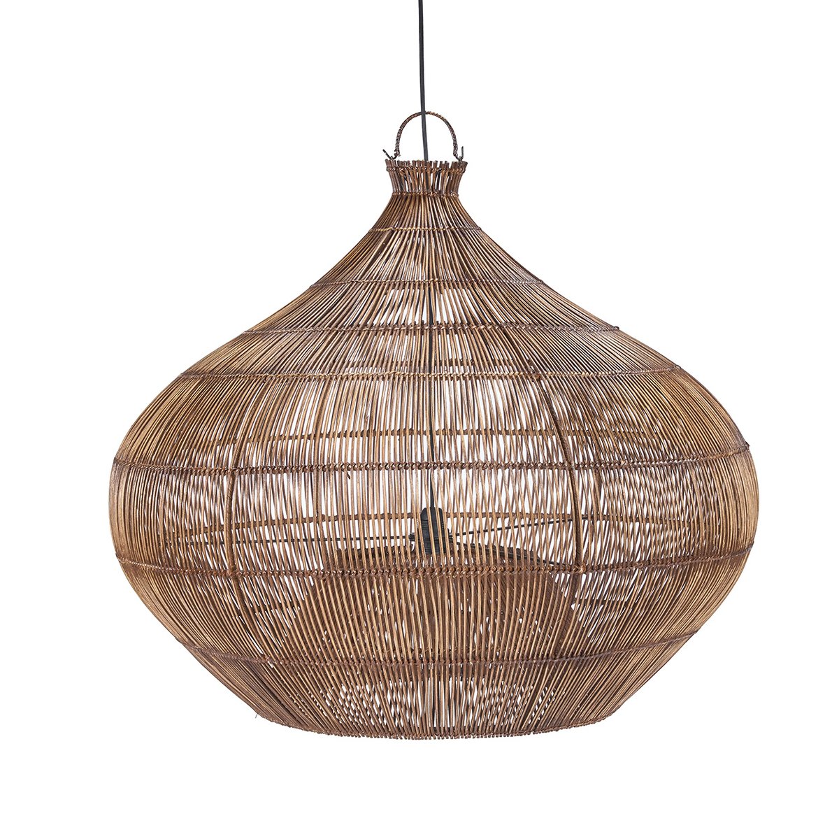 Suspension Noyer DESERT GOURD marron foncé, BAZAR BIZAR