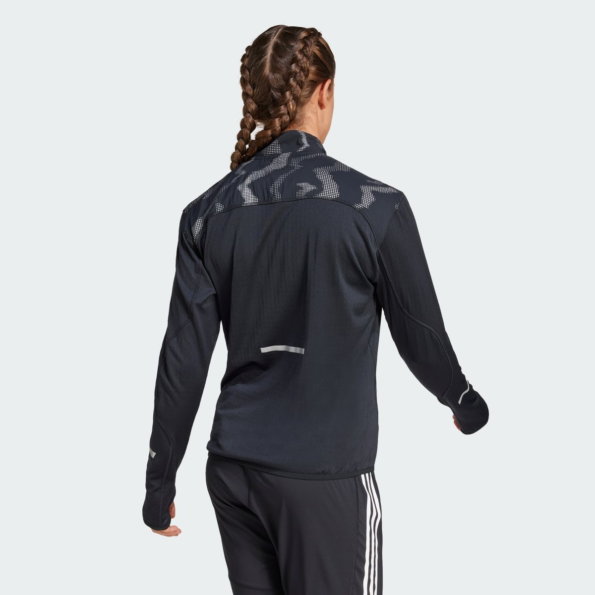 Haut demi-zip réfléchissant Ultimate Hi Vis black, adidas Performance