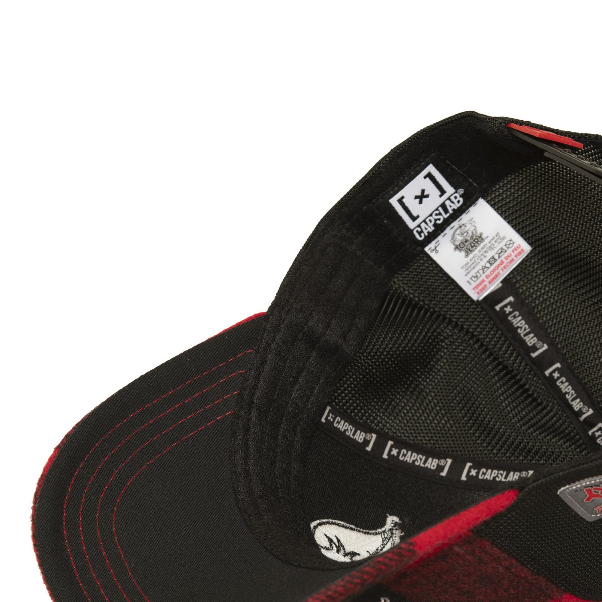 Casquette trucker Tom & Jerry noir/rouge/gris/blanc, CAPSLAB