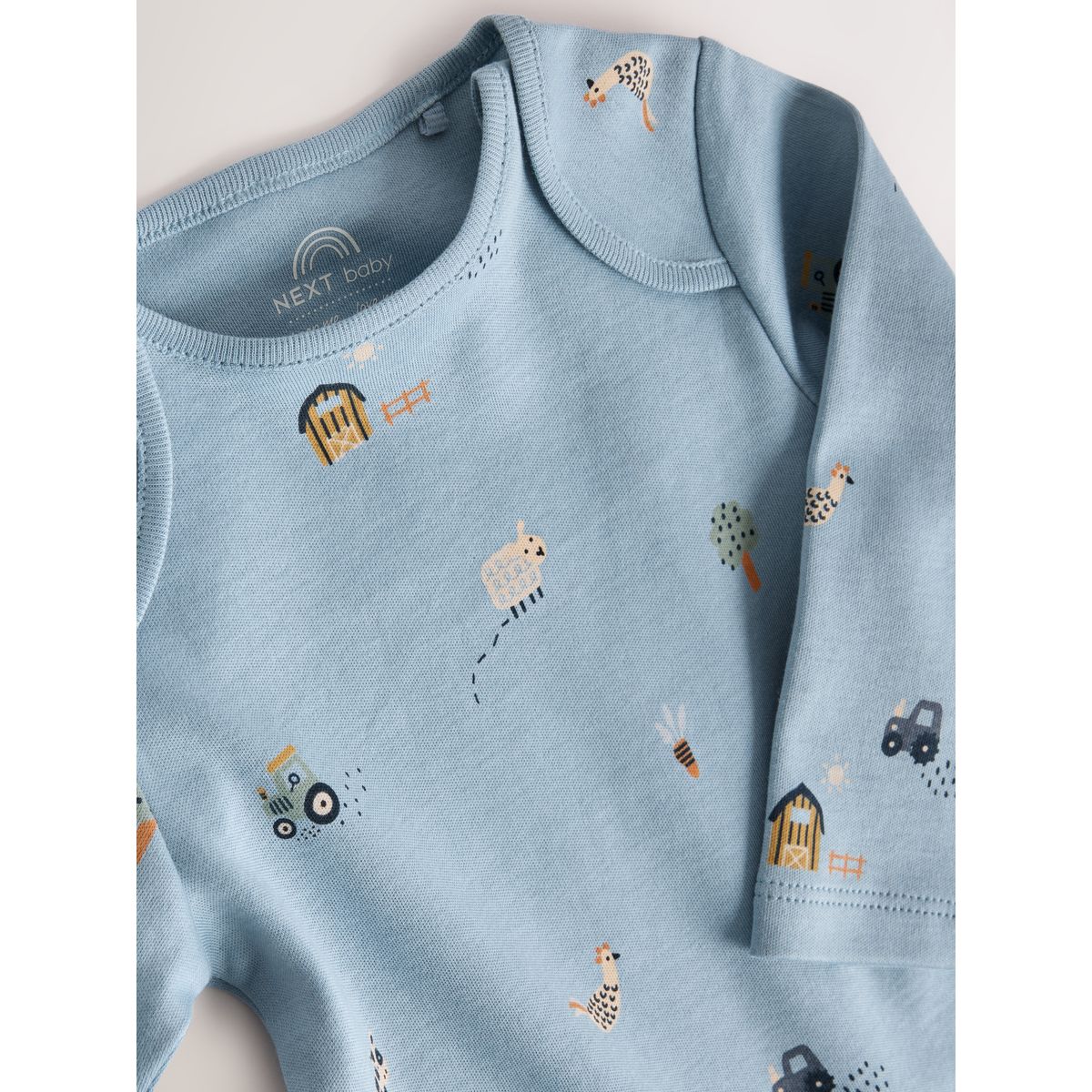 Body à manches longues bébé, lot de 7 caractère bleu, NEXT