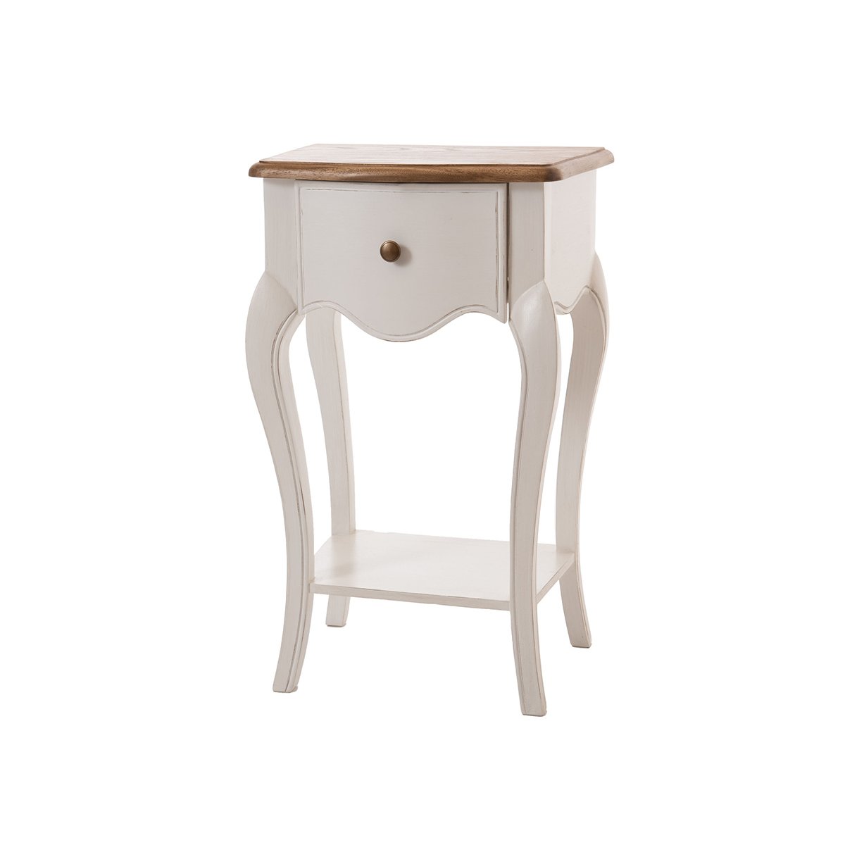 Table de chevet Loberon blanc, AMADEUS