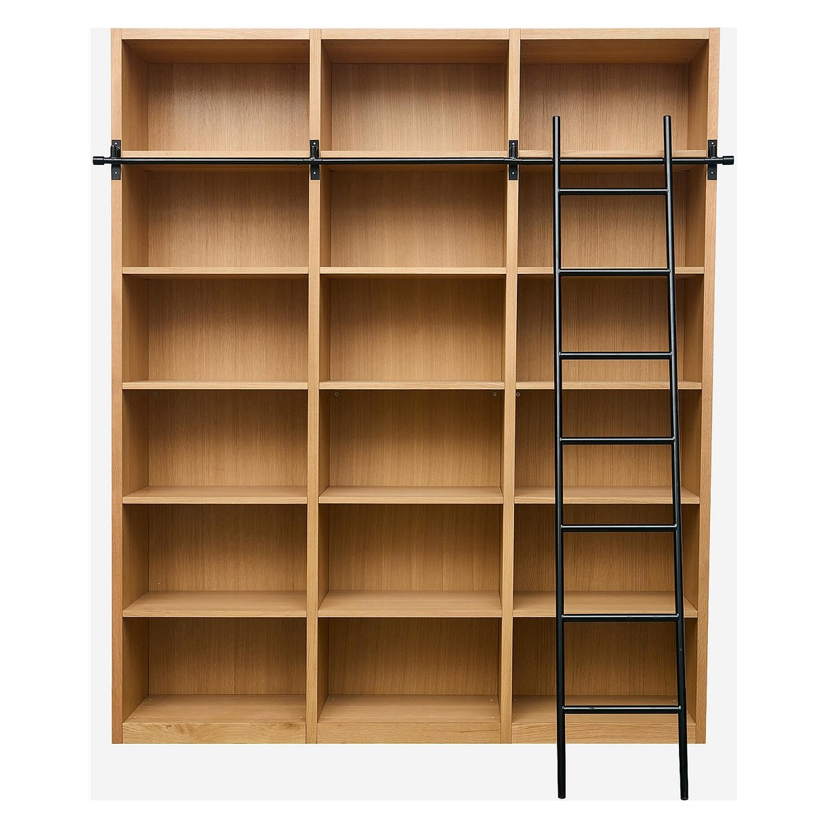 Bibliothèque bois CAMUS naturel clair, HABITAT
