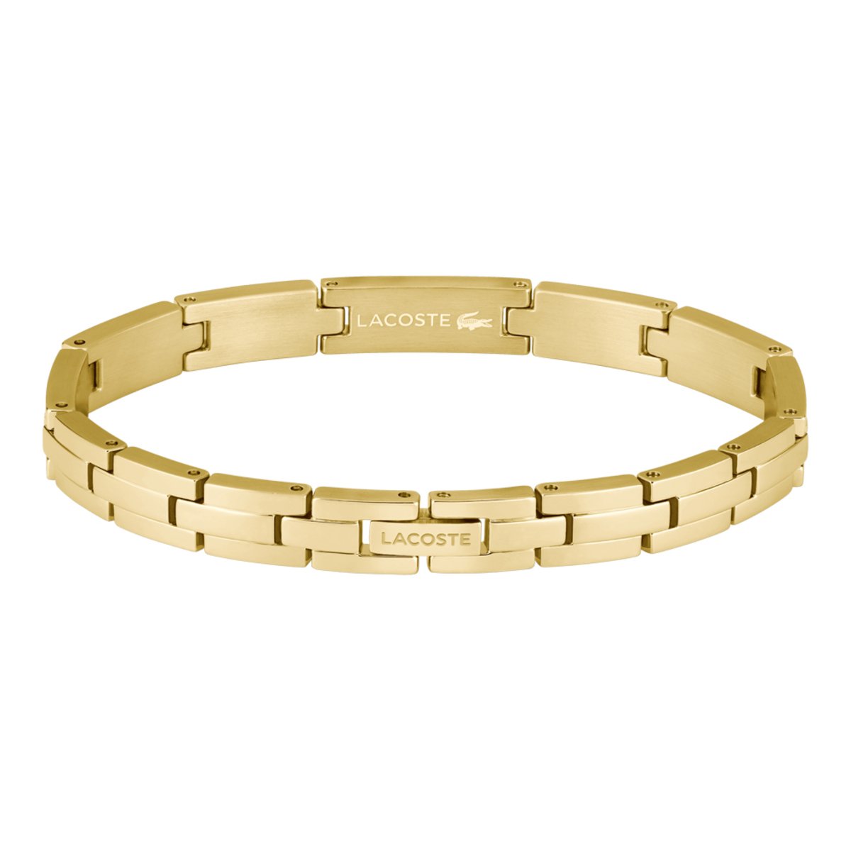 Bracelet Stencil doré, vert, LACOSTE