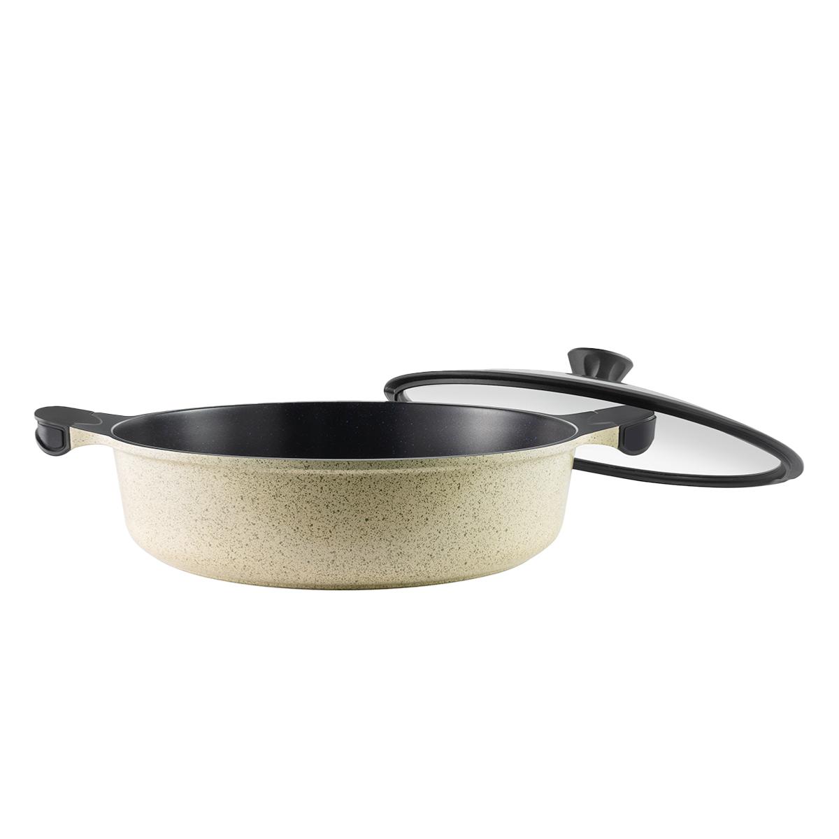Sautoir 28cm - "Jade" couleur unique, LAGUIOLE CUISSON
