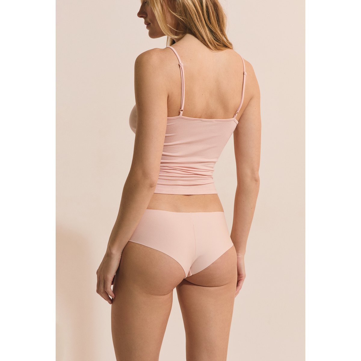 Hipster en microfibre CONFORT rose poudre, ETAM