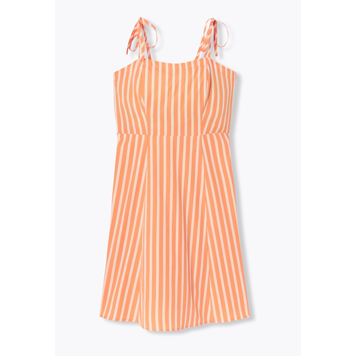 Robe courte rayée rayé orange, PROMOD