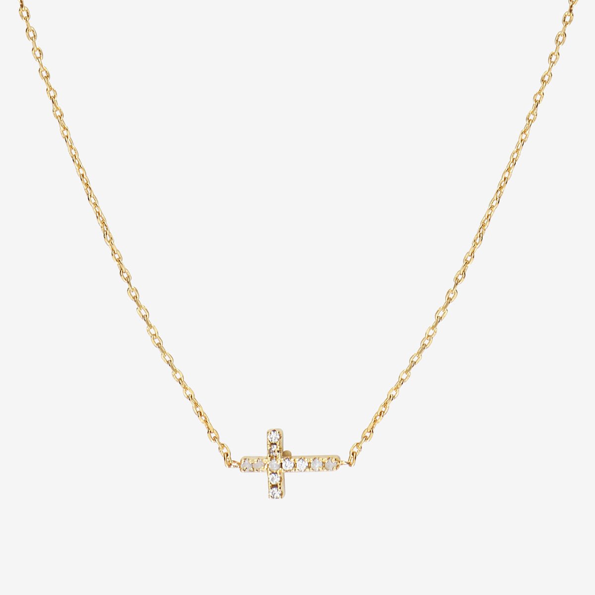 Collier doré maria - bella oxyde de zirconium blanc, CAROLINE NAJMAN