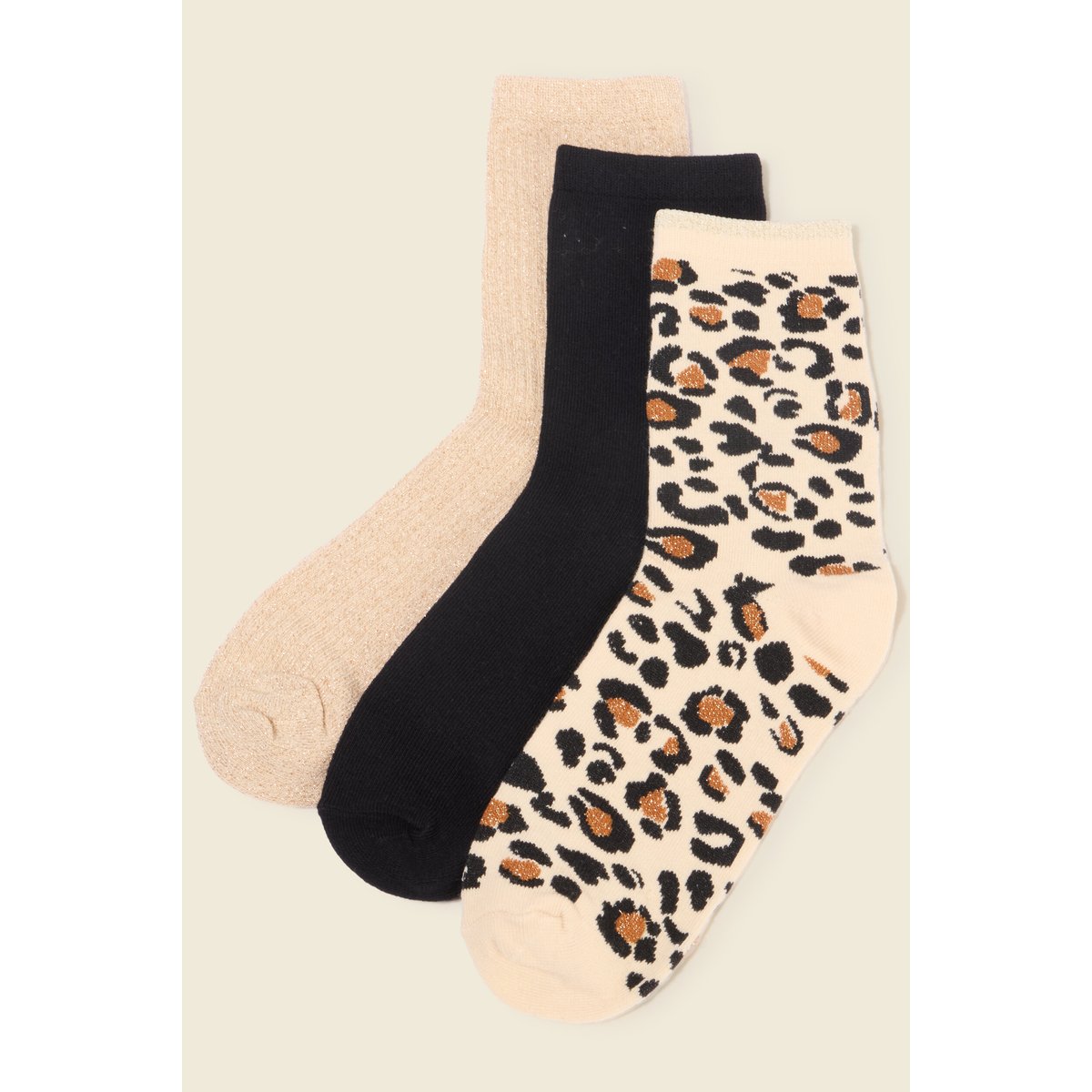 Lot 3 paires chaussettes noir, BONOBO